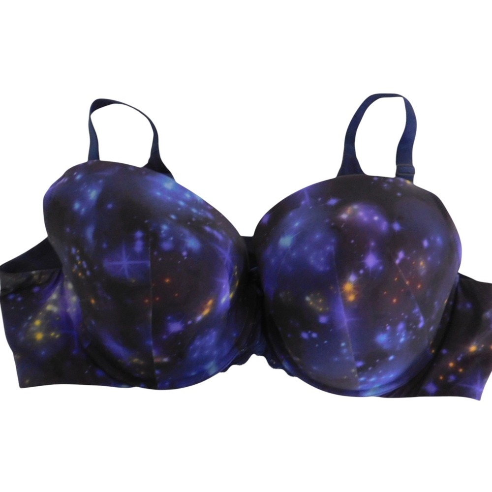 Torrid Curve Bra Womens Size 46C Underwire Padded Purple Outer Space